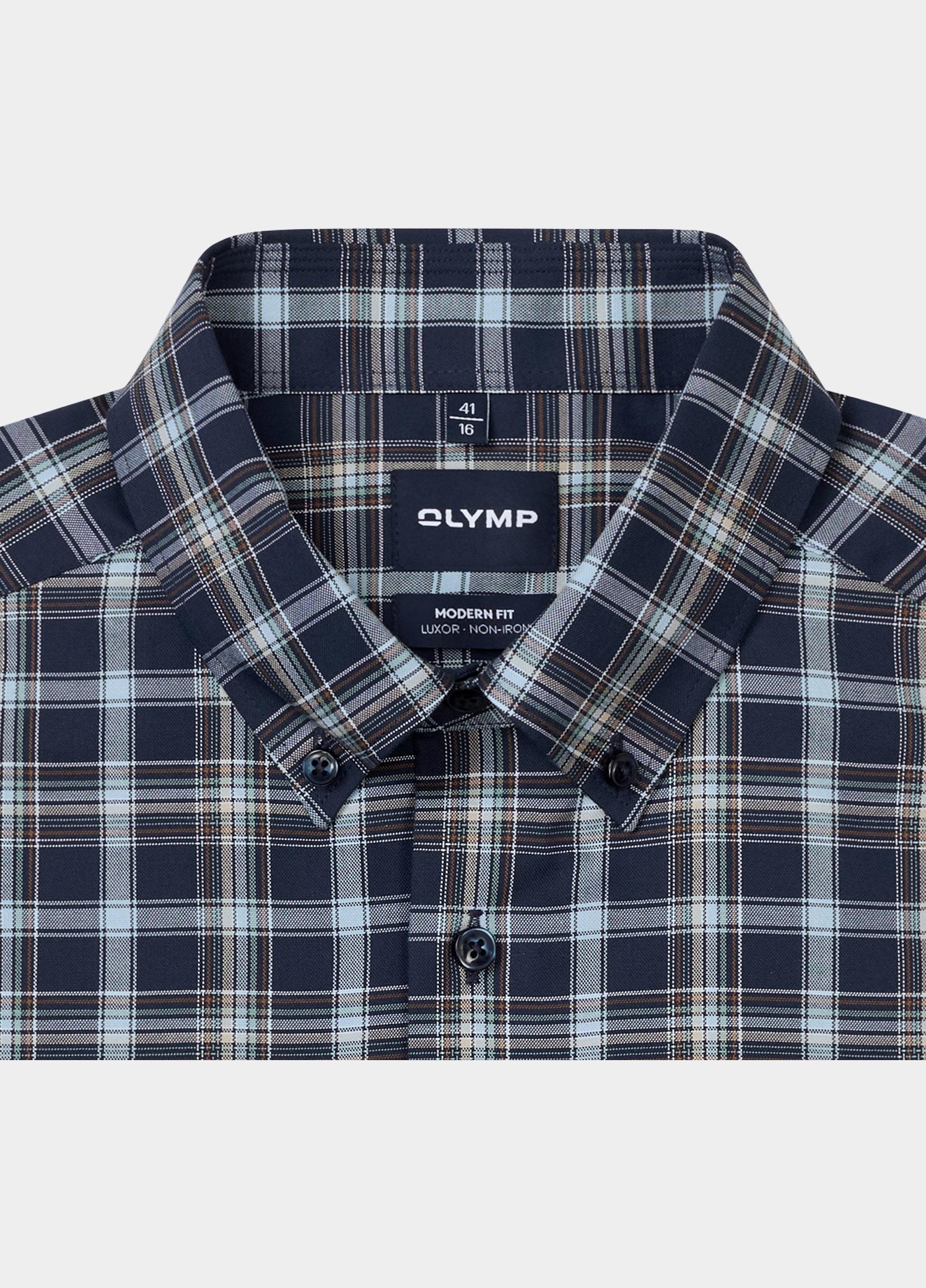 Olymp Zakelijk overhemd heren Blauw Luxor mf D.2156 o.T. 138824/18