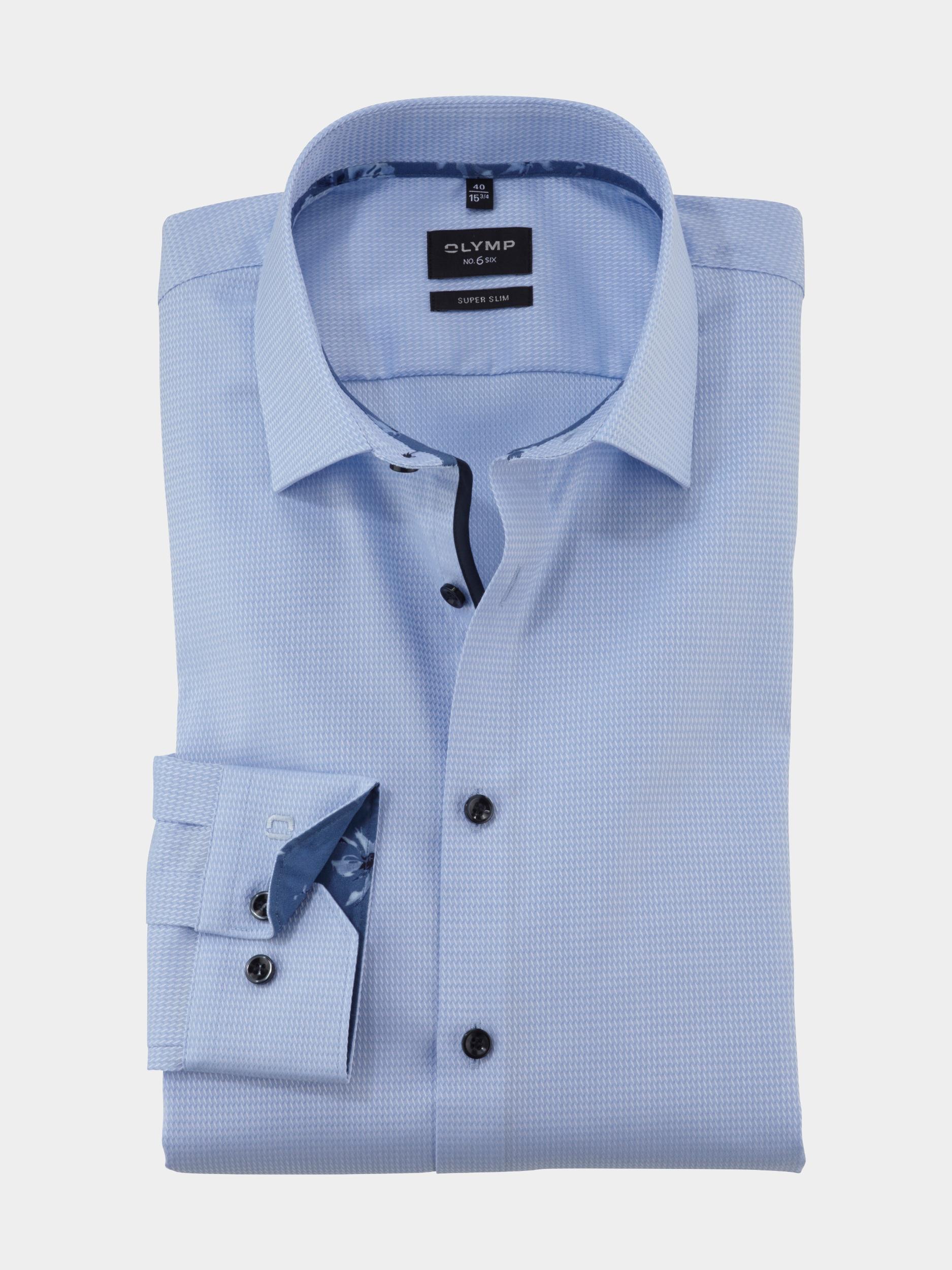Olymp Overhemd extra lange mouw Blauw No. Six 254879/11