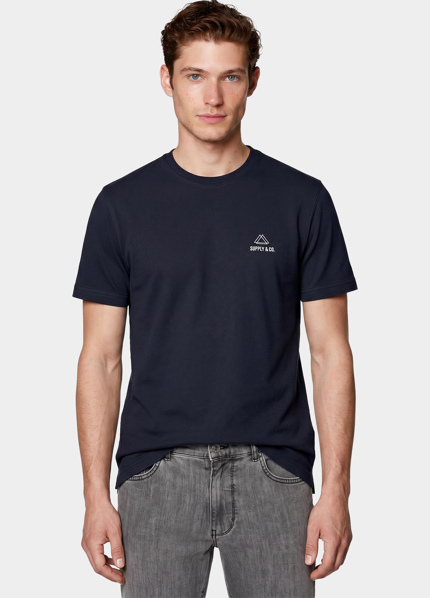 Supply & Co. T-shirt heren Blauw Basic T-shirt SCO25108BA01/290 navy