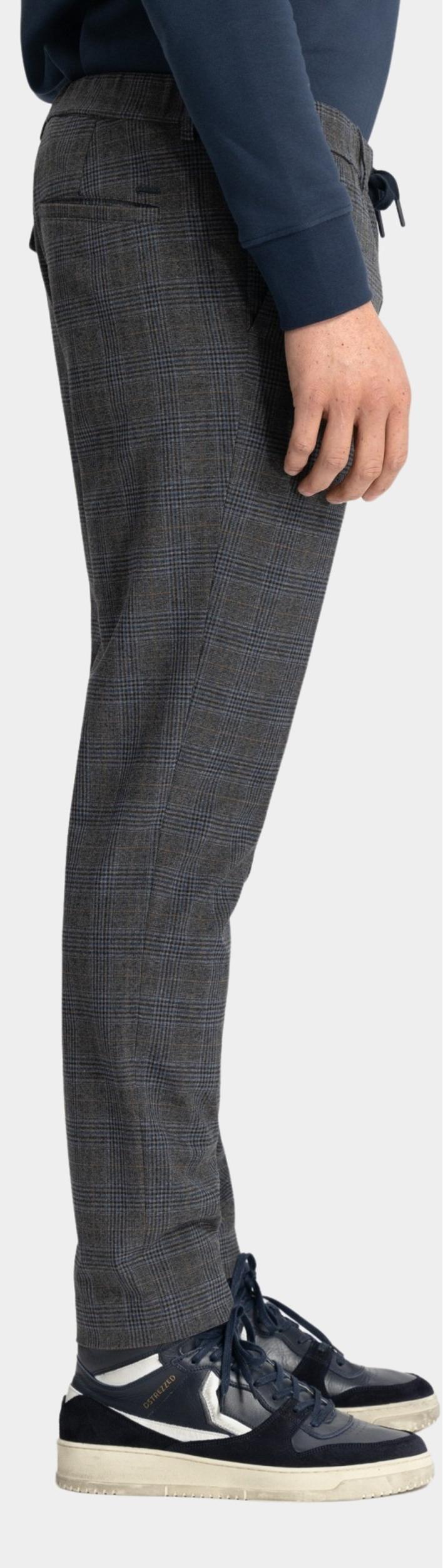 Dstrezzed Katoenen Broek Grijs Lancaster Check Pant 501758/894