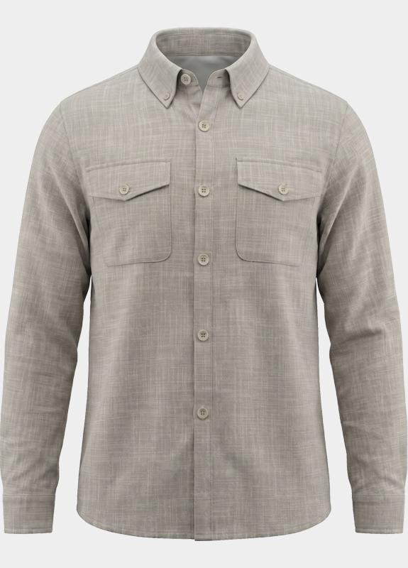 Scotland Blue Overshirt Grijs Duncan Shirtjacket SPE26114DU04SB/2501