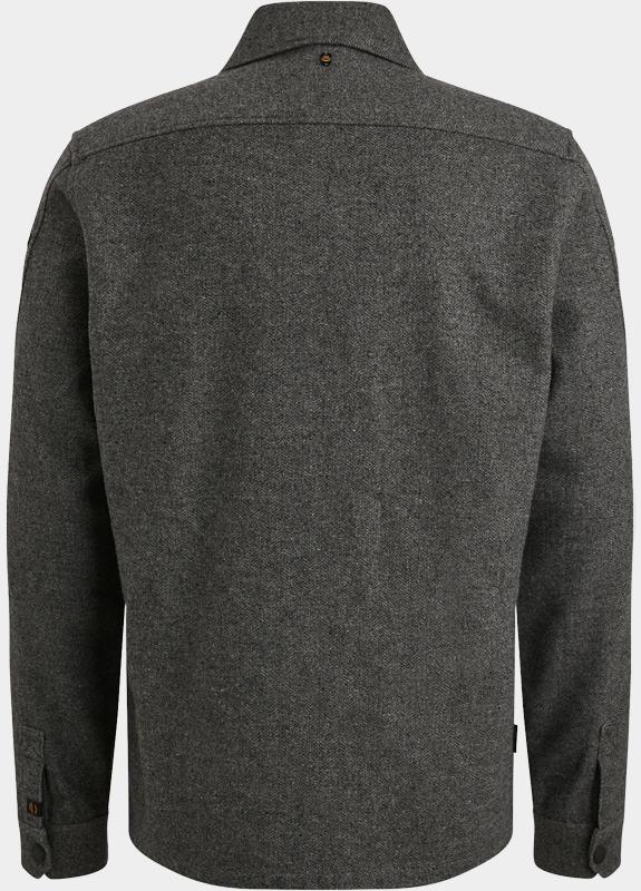 PME Legend Casual hemd lange mouw Grijs LONG SLEEVE SHIRT Woolblend H PSI2510218/971