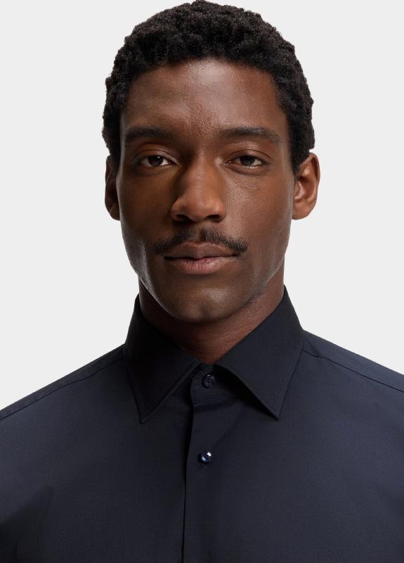 BOSS Black Zakelijk overhemd heren Blauw P-JOE-kent-C1-222 10241343 01 50532287/404