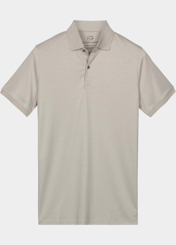 Giordano Polo heren Beige Lino Short Sleeve Polo Liquid 616578/82