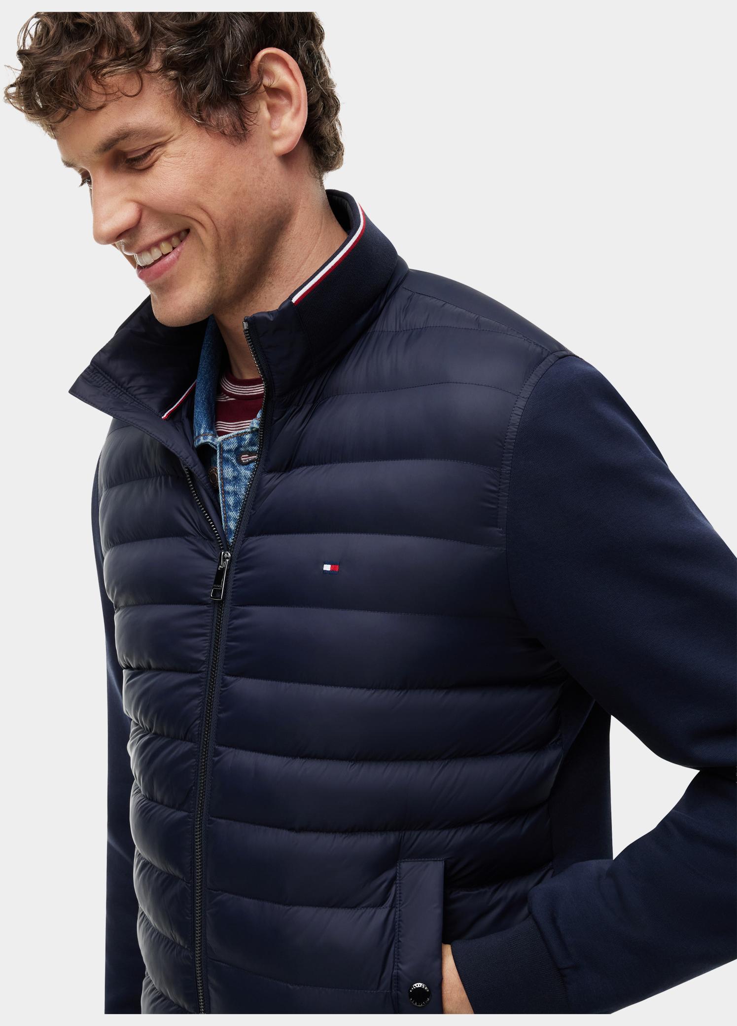 Tommy Hilfiger Tussenjas heren Blauw MIX MEDIA ESS RWB STAND COLLA MW0MW41329/DW5