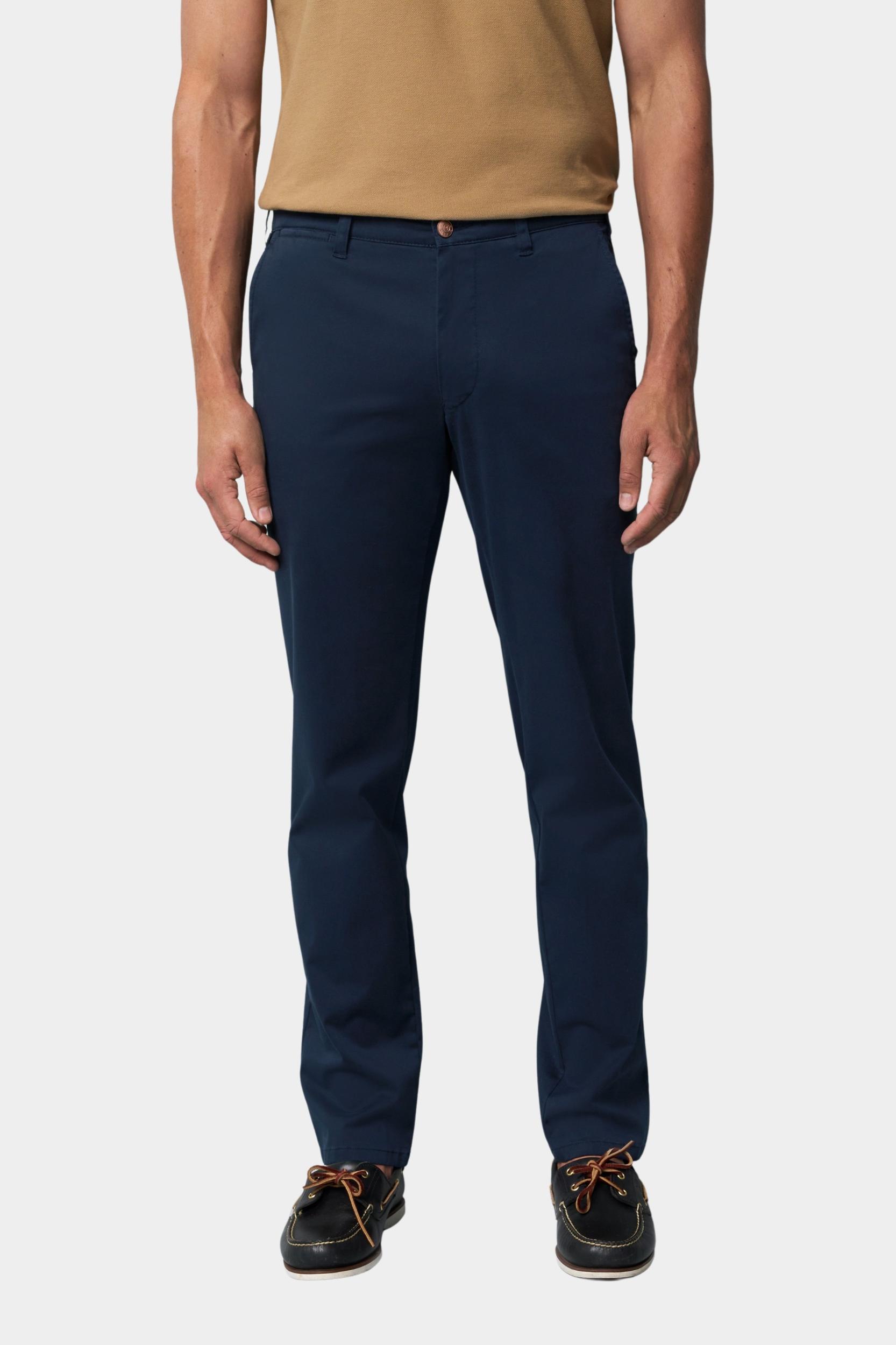 Meyer Katoenen Broek Blauw CHINO Art.1-6181 3641618100/19