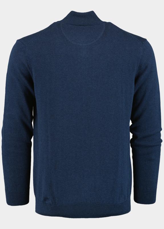 Bos Half Zip Blauw Half Zip 100% katoen 528400CCT-13/695