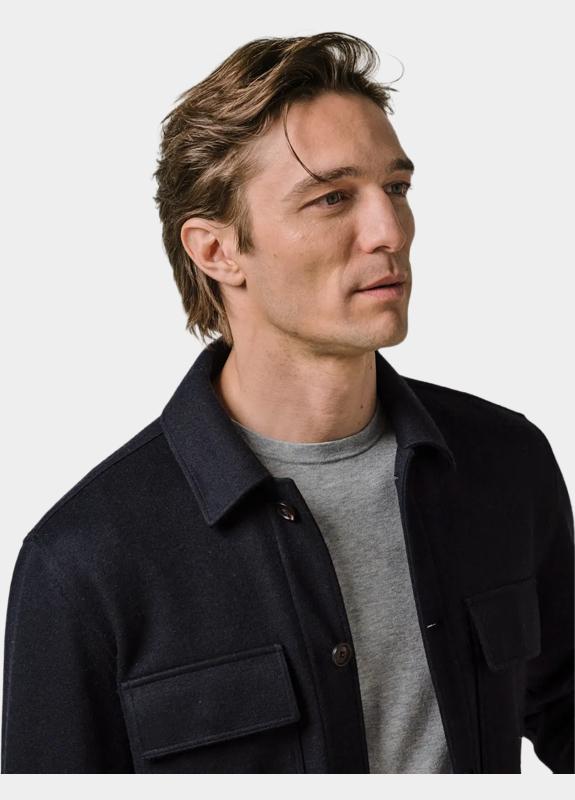 Profuomo Overshirt Blauw  PPWF30002/E