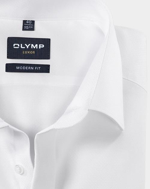 Olymp Business hemd lange mouw Wit 0707/65 Hemden 070765/00