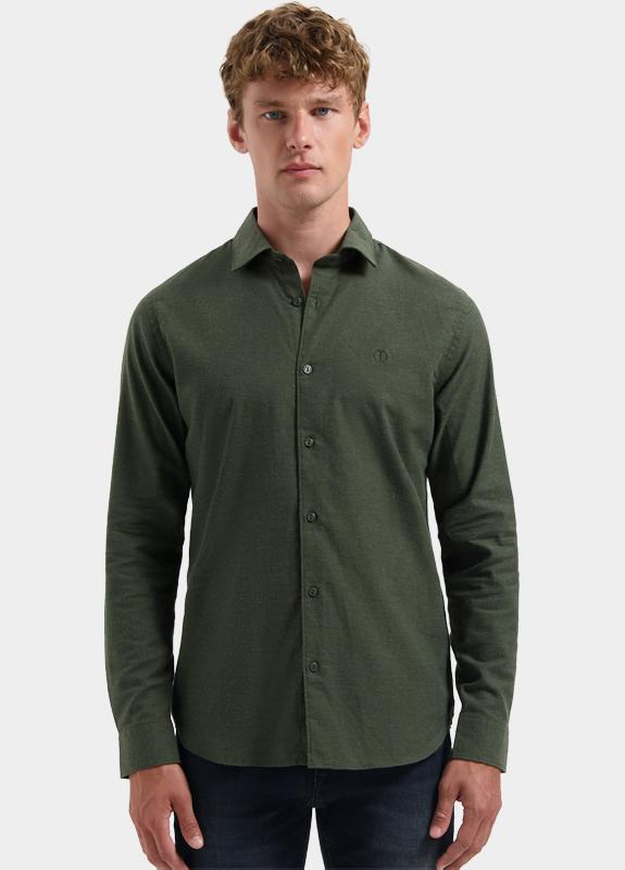 Dstrezzed Casual hemd lange mouw Groen DS_Olav Shirt 303762-AW25/562