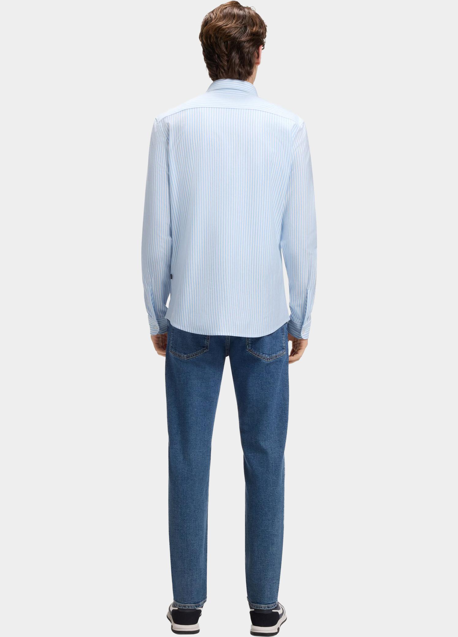 BOSS Orange Casual hemd lange mouw Blauw Mysoft_2_M 10260281 01 50519748/461