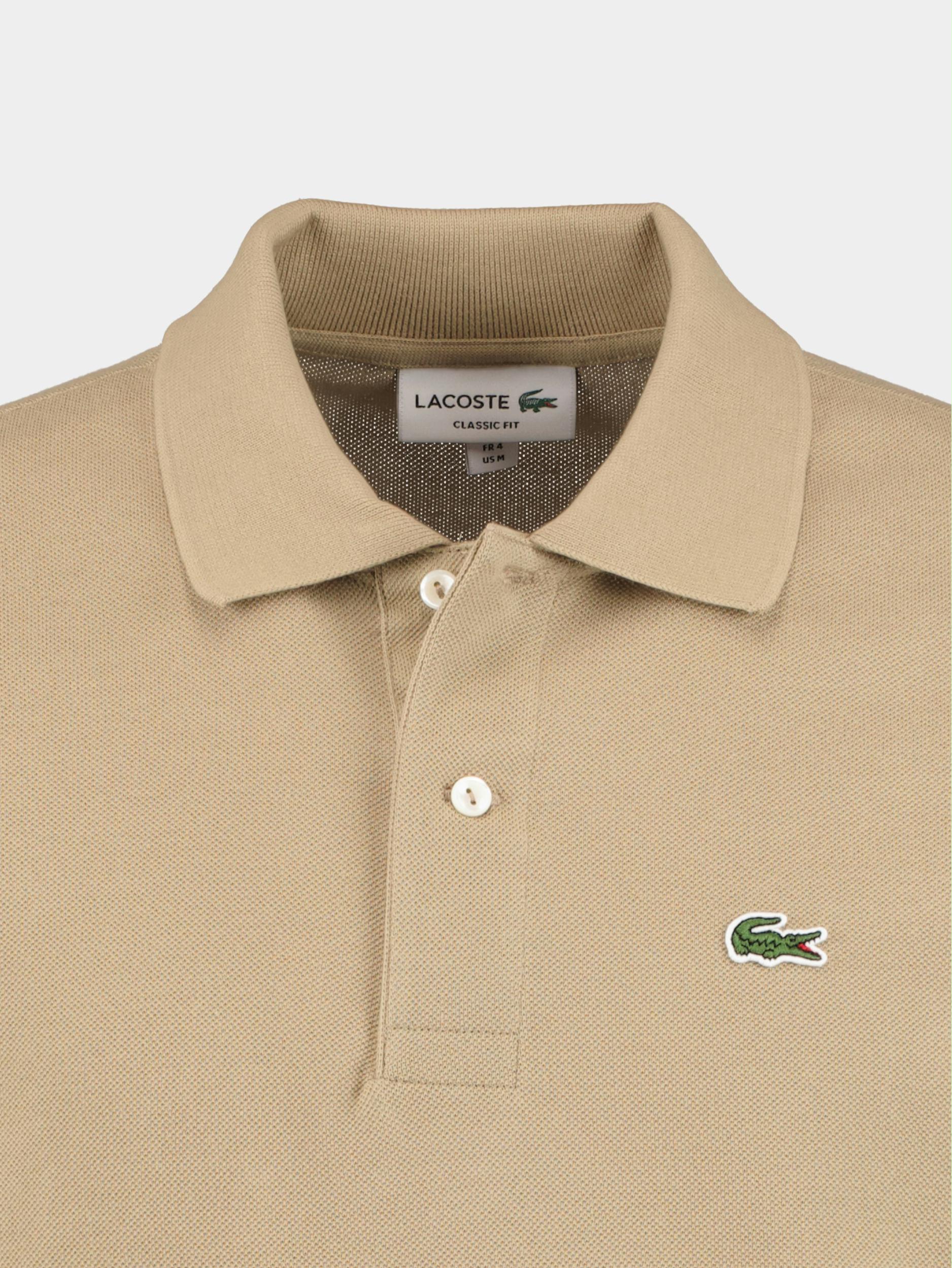 Lacoste Polo korte mouw Beige regular fit L1212/CB8