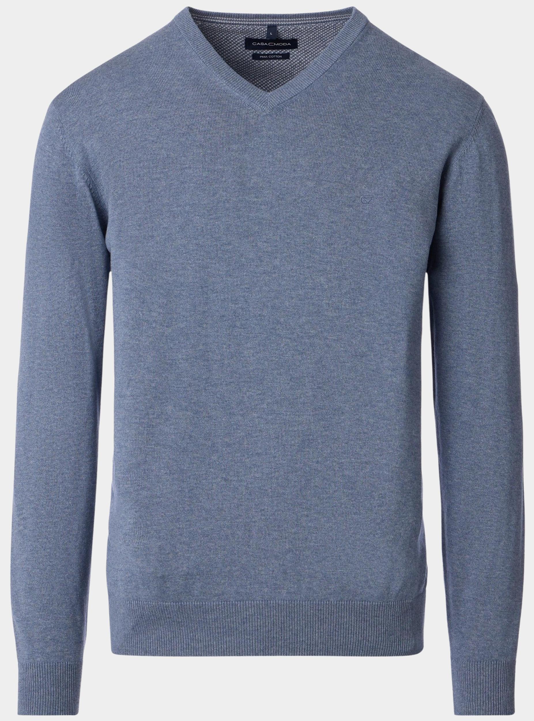 Casamoda Pullover Grijs V-Neck 004430/741