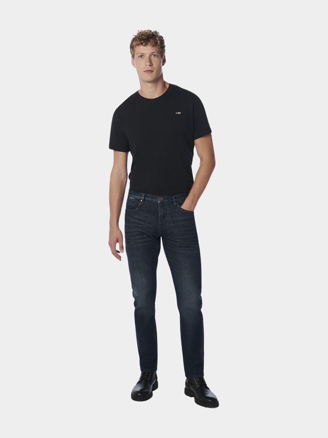No Excess 5-Pocket Jeans Blauw Denim, Relaxed Fit 715, Dark, N715D34N/221