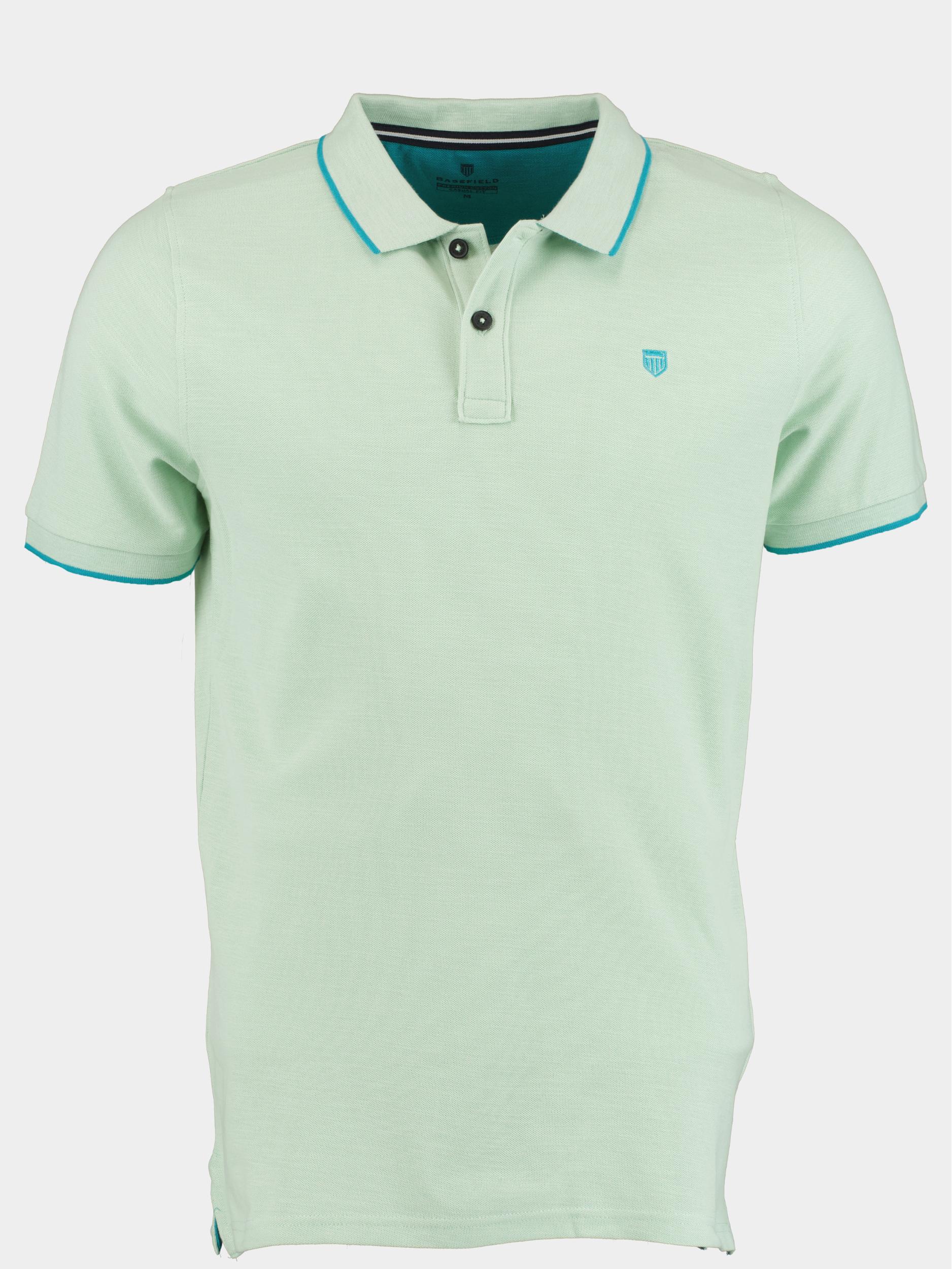 Basefield Polo korte mouw Groen Polo Shirt 1/2 Arm 219017751/513