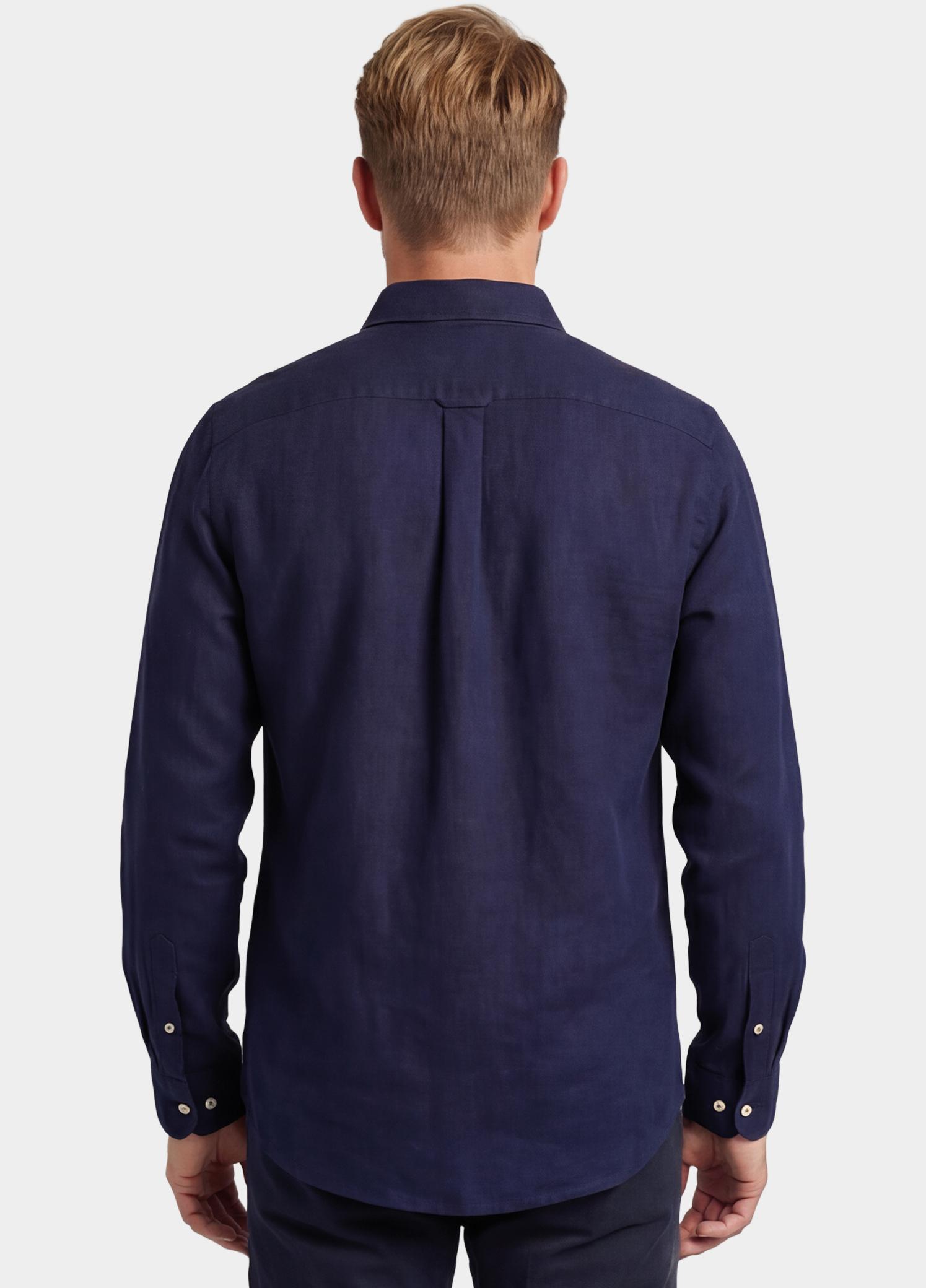 Giordano Overhemd heren Blauw Ivy Long Sleeve Button Down S 617009/60