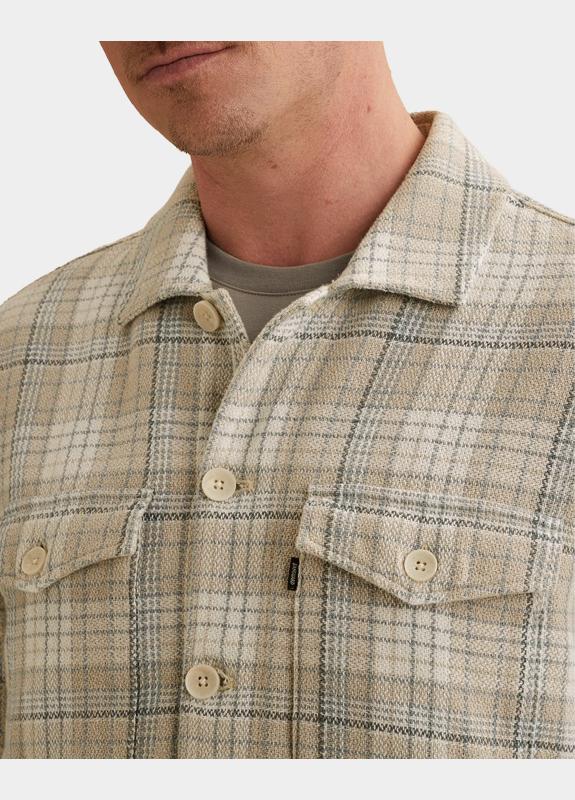 Vanguard Casual hemd lange mouw Beige LONG SLEEVE SHIRT Check Coars VSI2602216/9017