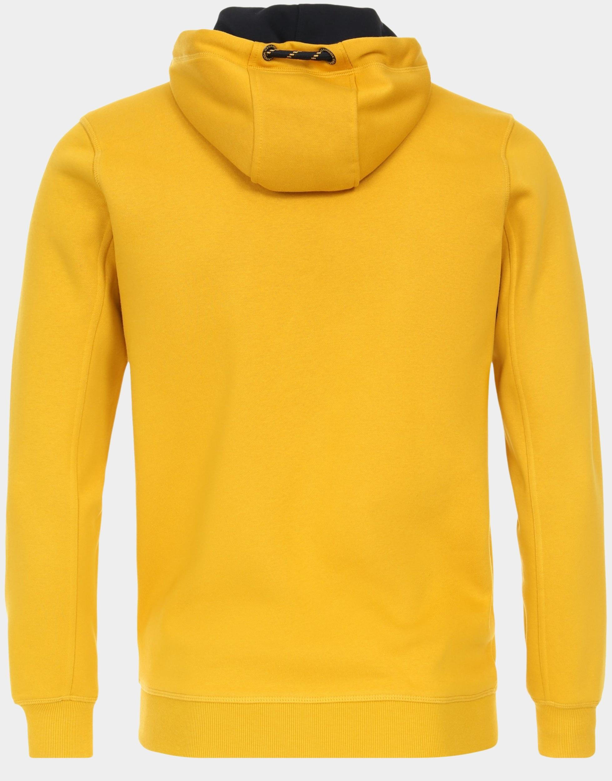 Casamoda Vest Geel Sweatjacke mit Kapuze 434103800/539