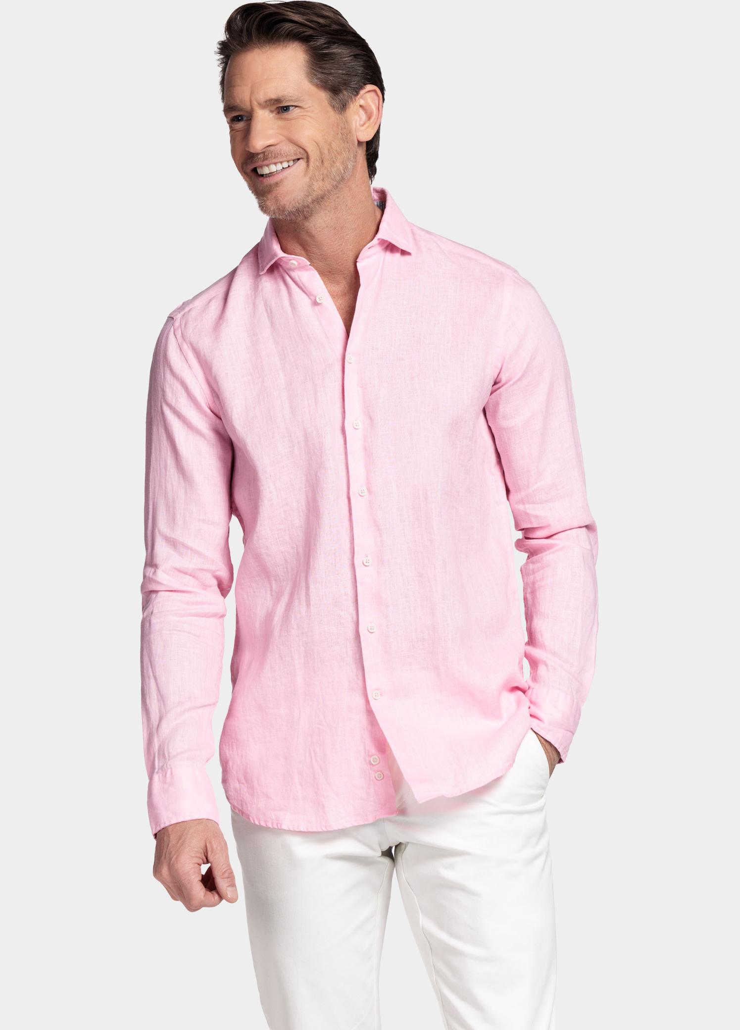 Giordano Overhemd heren Roze Row Long Sleeve Cutaway Soft 617810/50