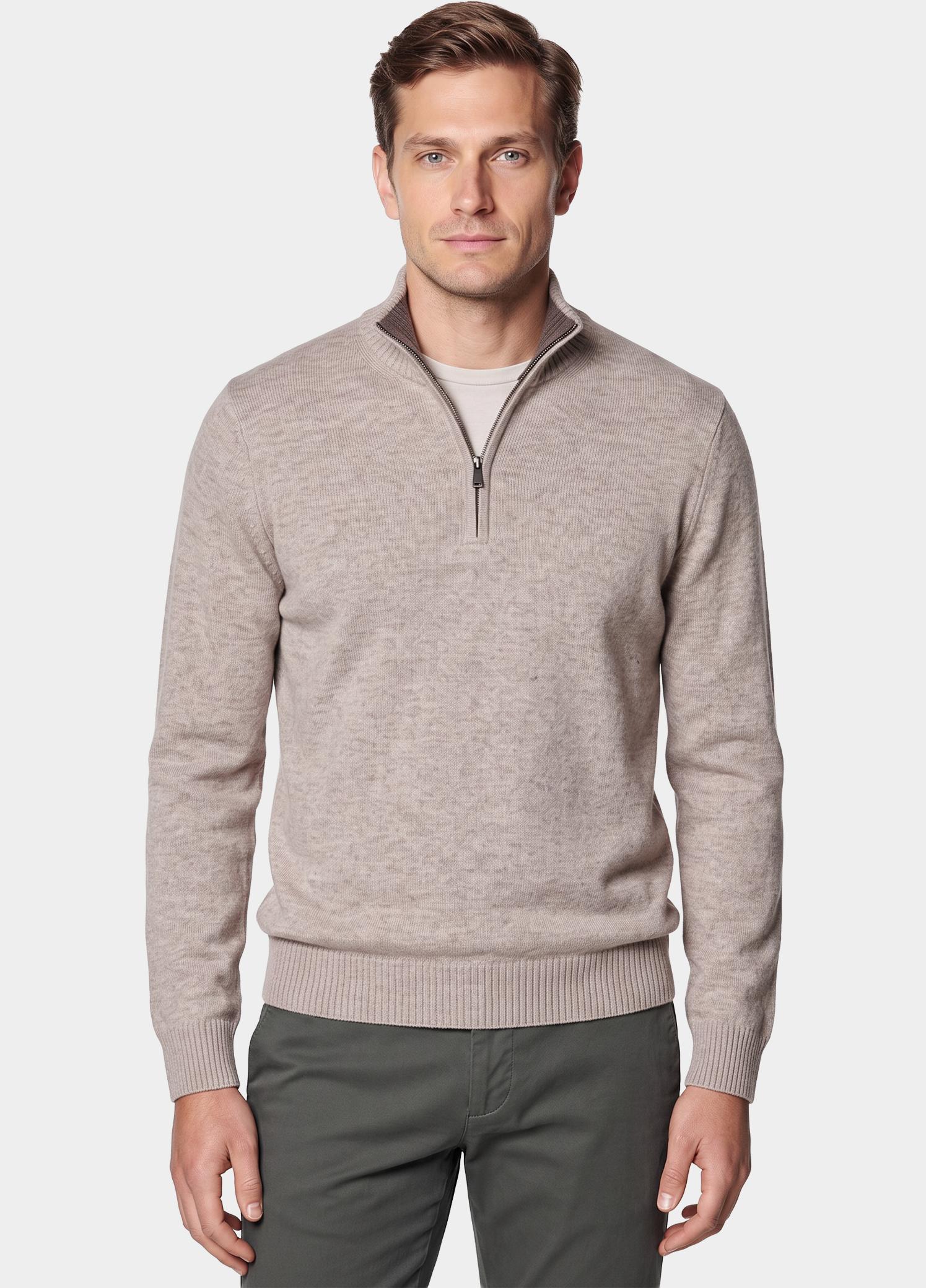 Bos Half Zip Beige  3042900/633