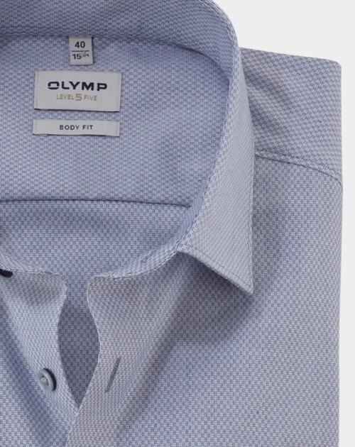 Olymp Business hemd lange mouw Blauw Level Five 201674/17