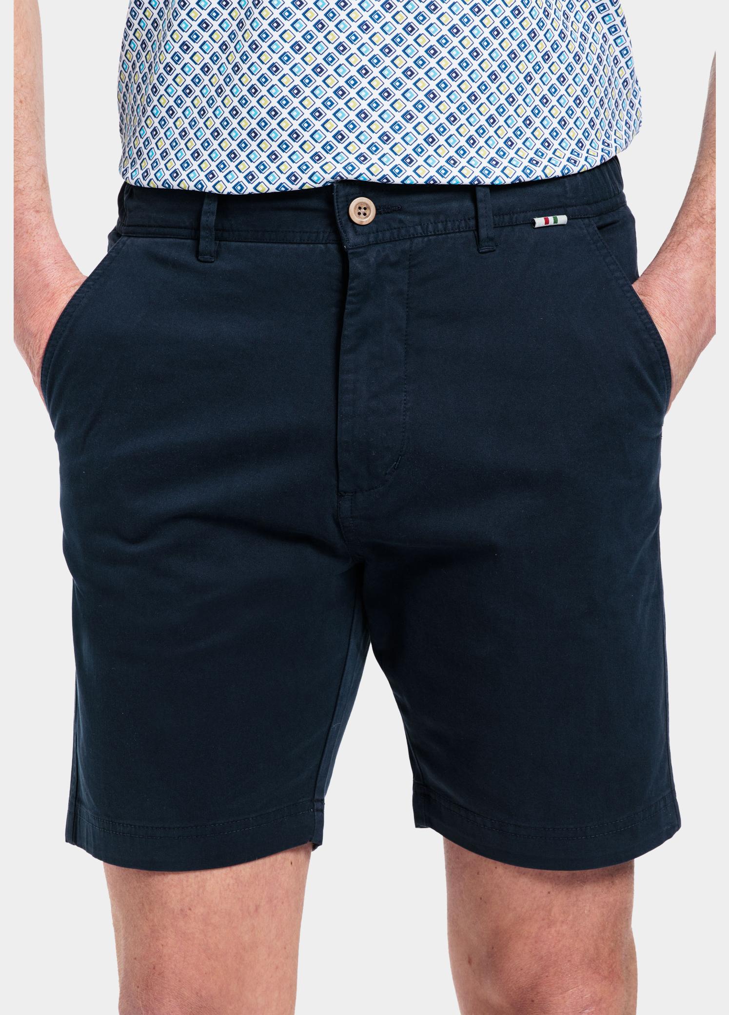 Giordano Korte Broek heren Blauw Porter Short (elastic in wais 411117/60