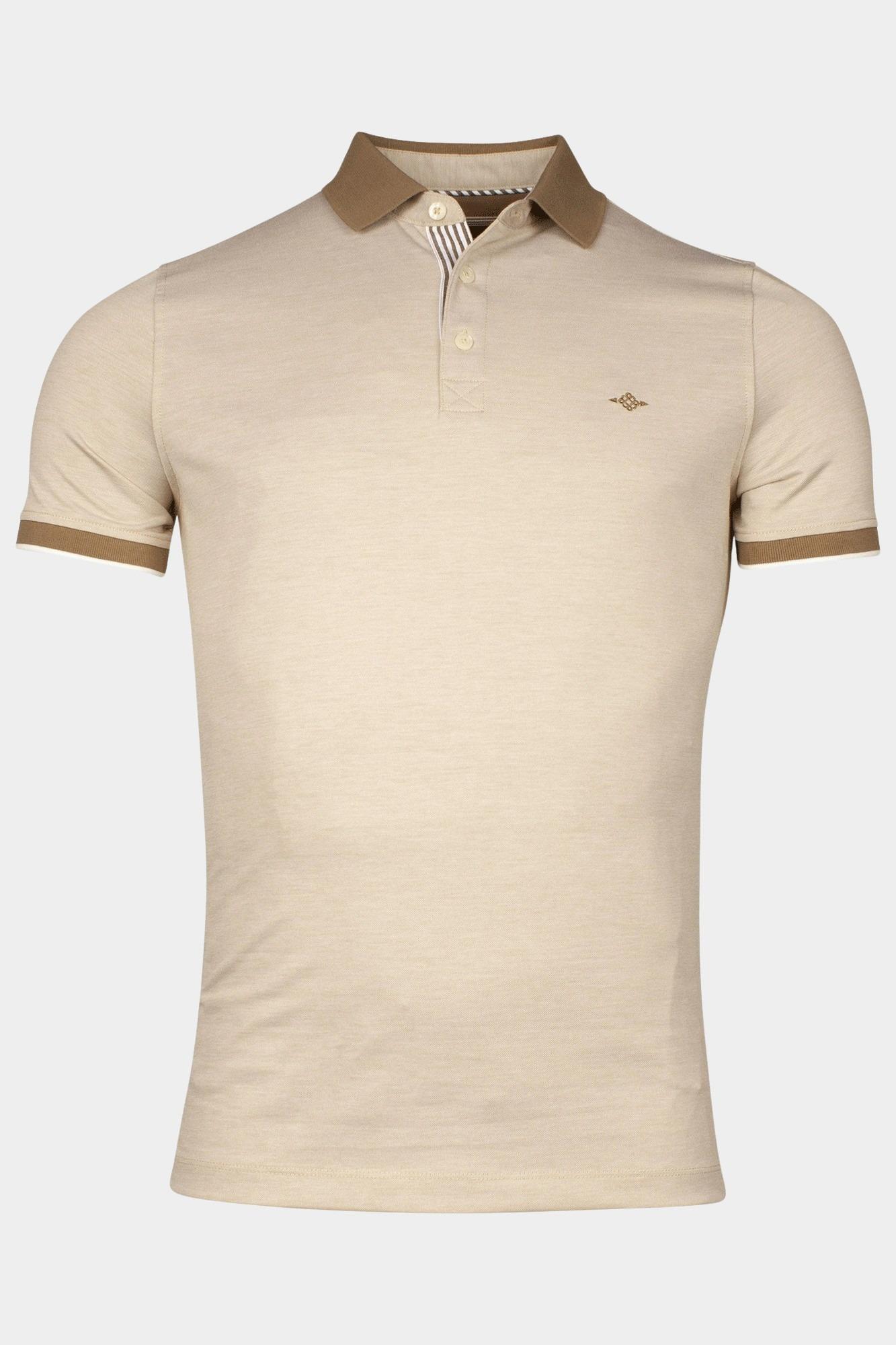 Baileys Polo korte mouw Wit Poloshirt 2-tone Oxford Pique 515221/81