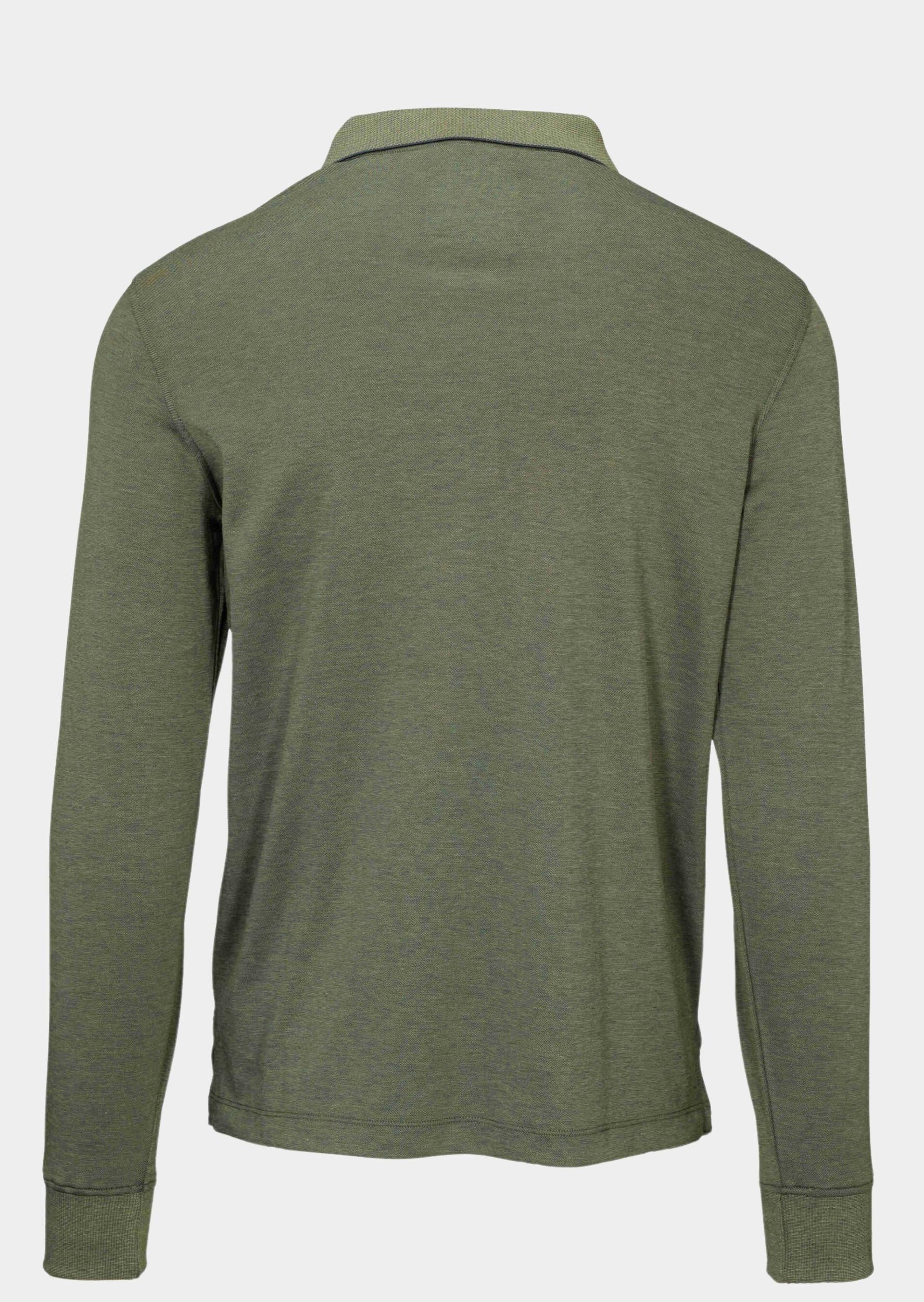 Basefield Polo lange mouw Groen Polo Shirt 1/1 219017859/506