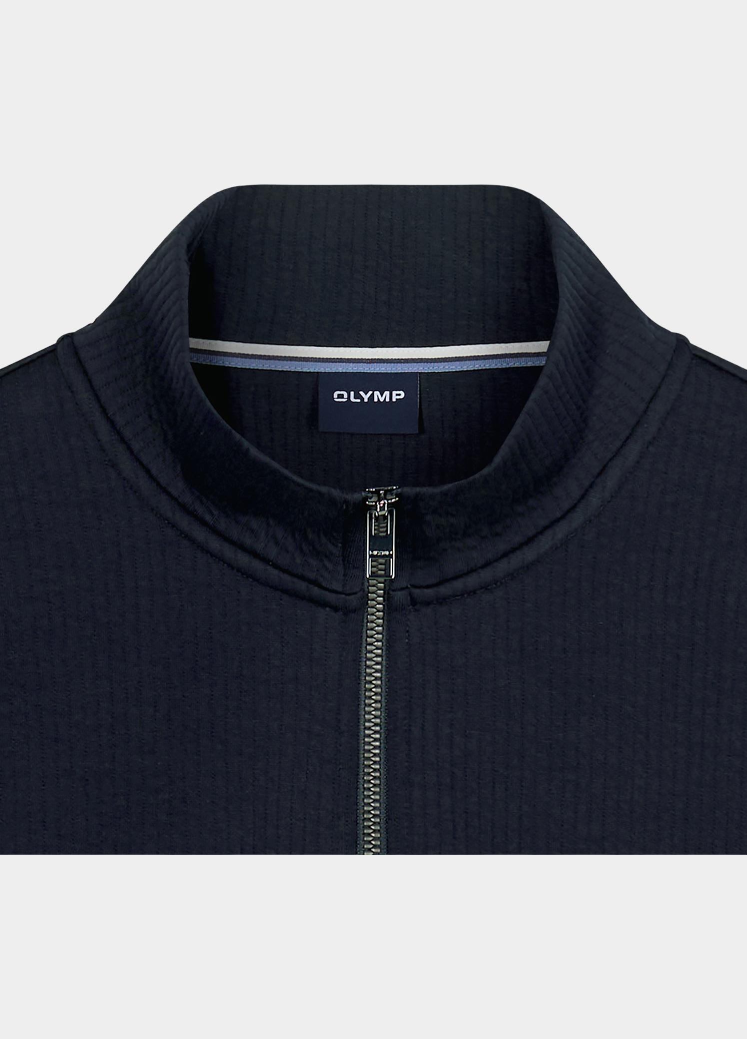 Olymp sweatvest heren Blauw Half Zip Sweatshirt 551324/18