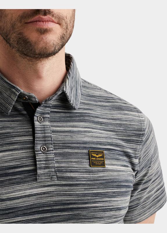 PME Legend Polo korte mouw Blauw Short sleeve polo pique space PPSS2604853/5282