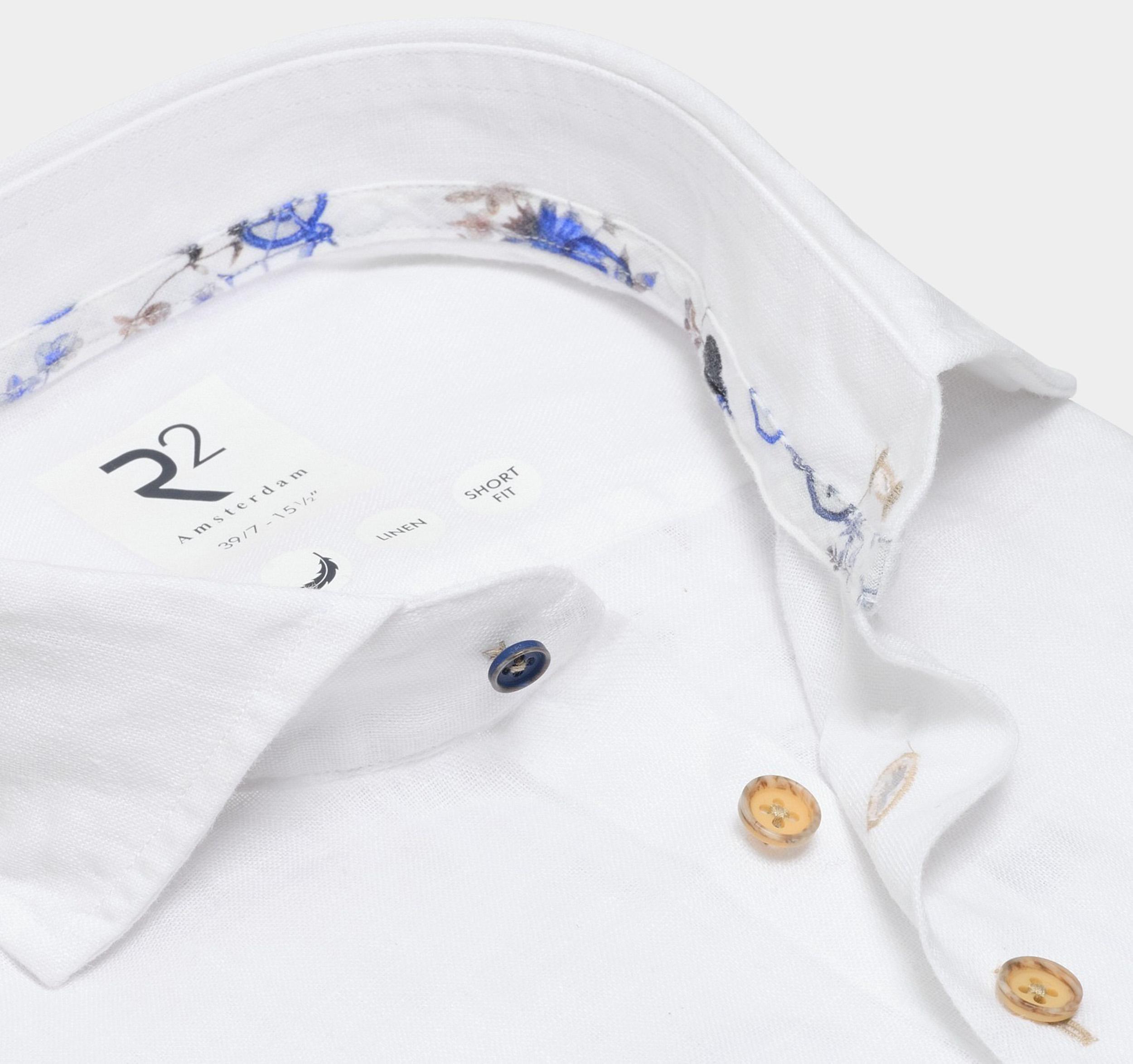 R2 Amsterdam Overhemd Extra Lange Mouw Wit Widespread XLS 124.WSP.XLS.009 004 Bos Men Shop