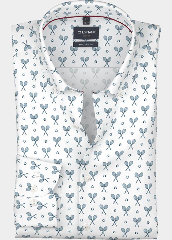 Olymp Zakelijk overhemd heren Wit Luxor 129814/00