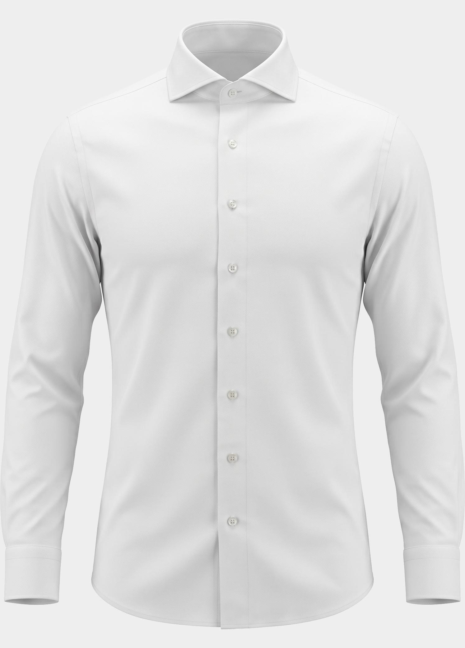 Profuomo Zakelijk overhemd heren Wit Hux PP2H00008/D