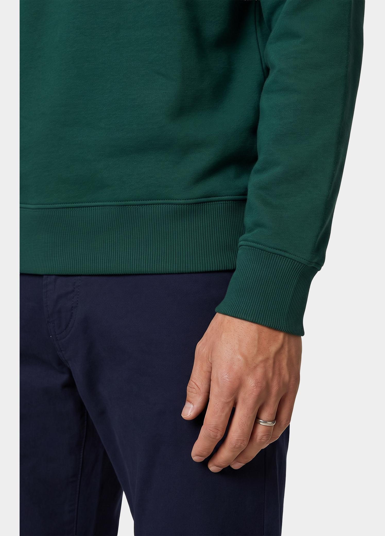 Gant half zip sweater heren Groen Shield sweatshirt met korte r 2008005/373
