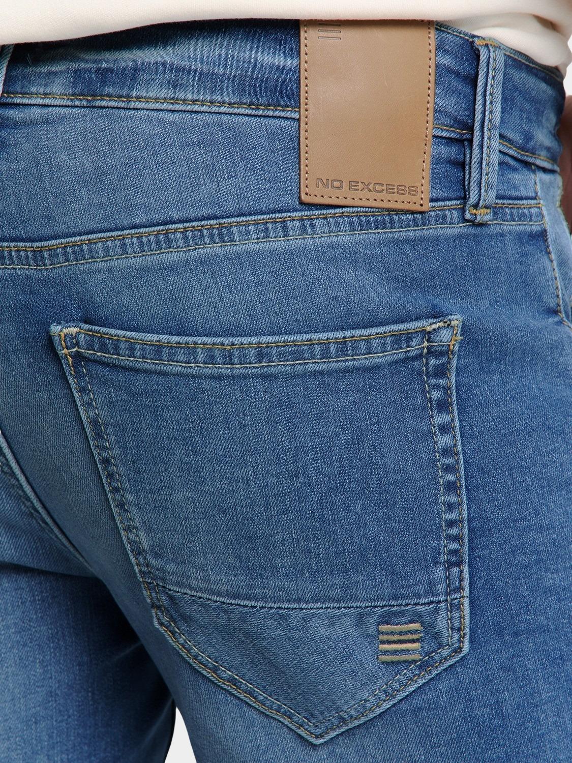 No Excess 5-Pocket Jeans Blauw Denim, Regular 711, Stretch N711D29N1/220