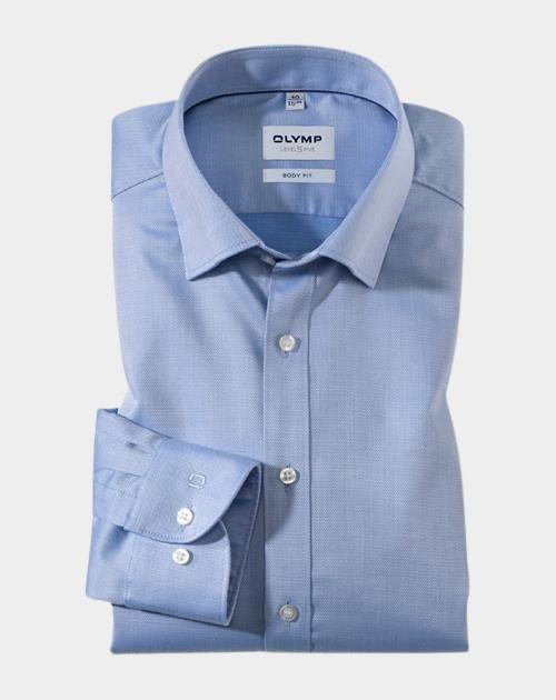 Olymp Business hemd lange mouw Blauw 0464/64 Hemden 046464/15