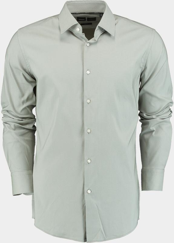 BOSS Black Business hemd lange mouw Groen P-HANK-kent-C1-222 10241343 0 50503356/314