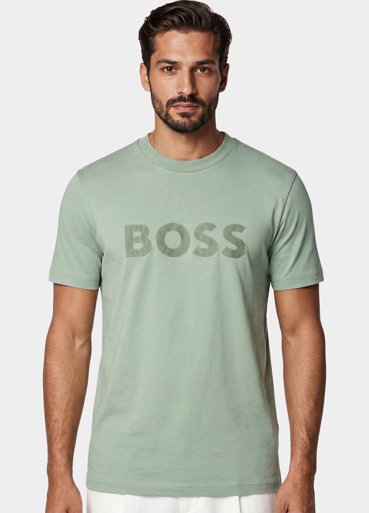 BOSS Green T-shirt heren Groen TS_Iconic Logo 10273332 01 50553636/357