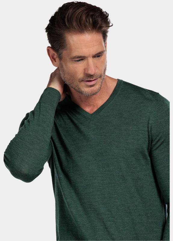 Baileys Pullover Groen V-Neck Pullover  14gg single 520065/73