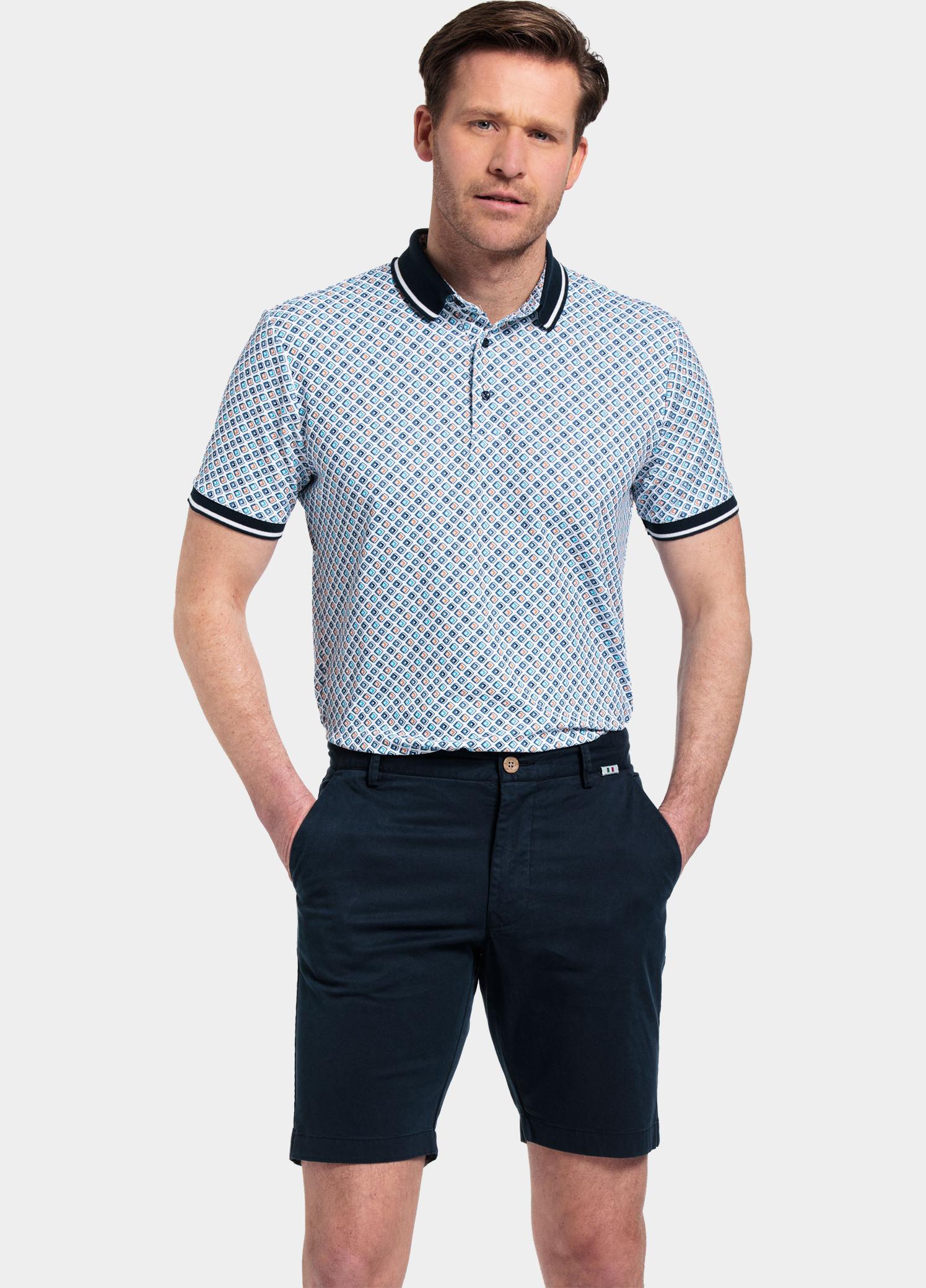 Giordano Korte Broek heren Blauw Stockholm Short Garment Dyed 411115/60