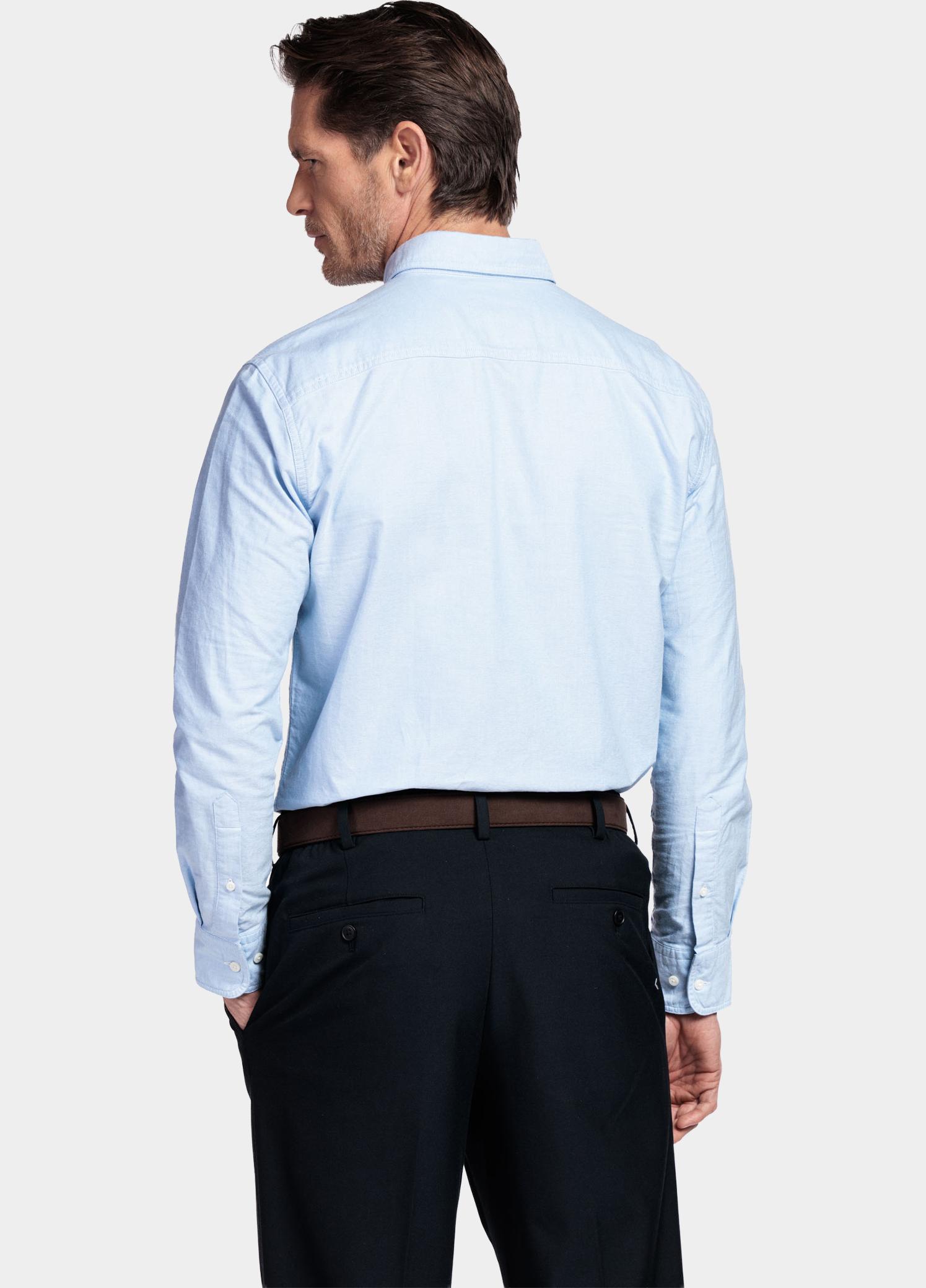 Giordano Overhemd heren Blauw Brando Long Sleeve Button Dow 617052/61