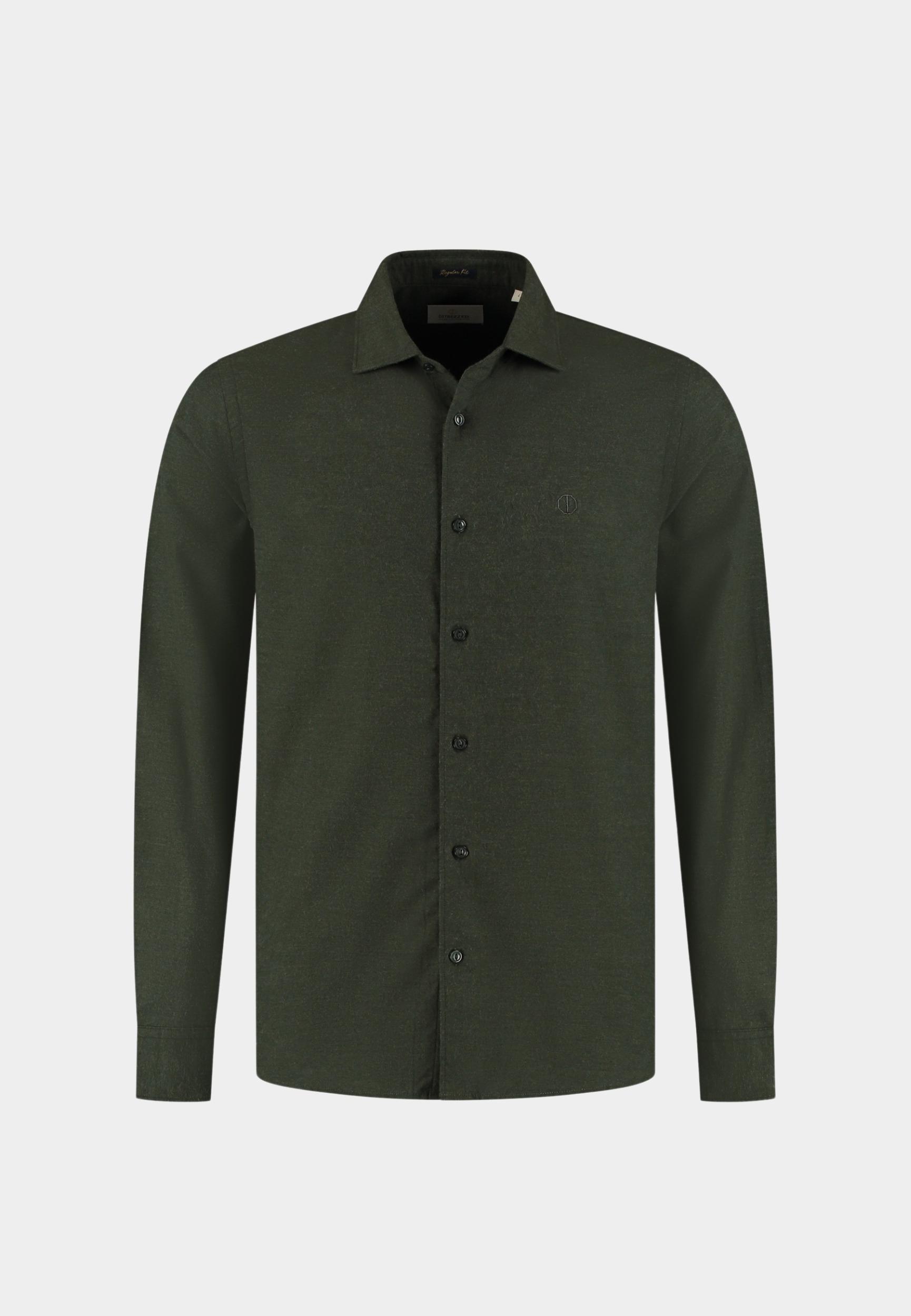 Dstrezzed Casual hemd lange mouw Groen DS_Olav Shirt 303762-AW25/562