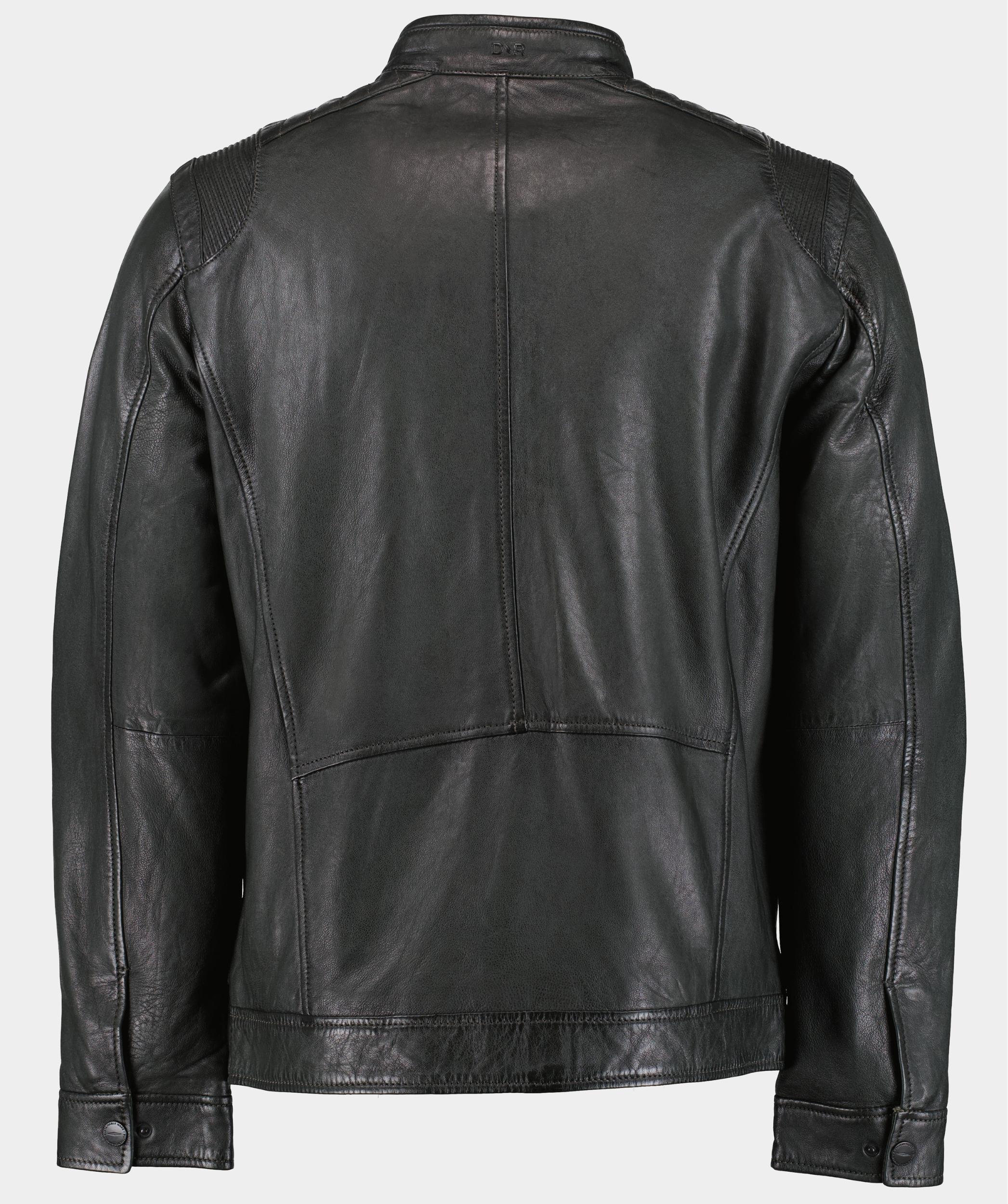 Donders 1860 Lederen Jack Groen Leather Jacket 52394/652