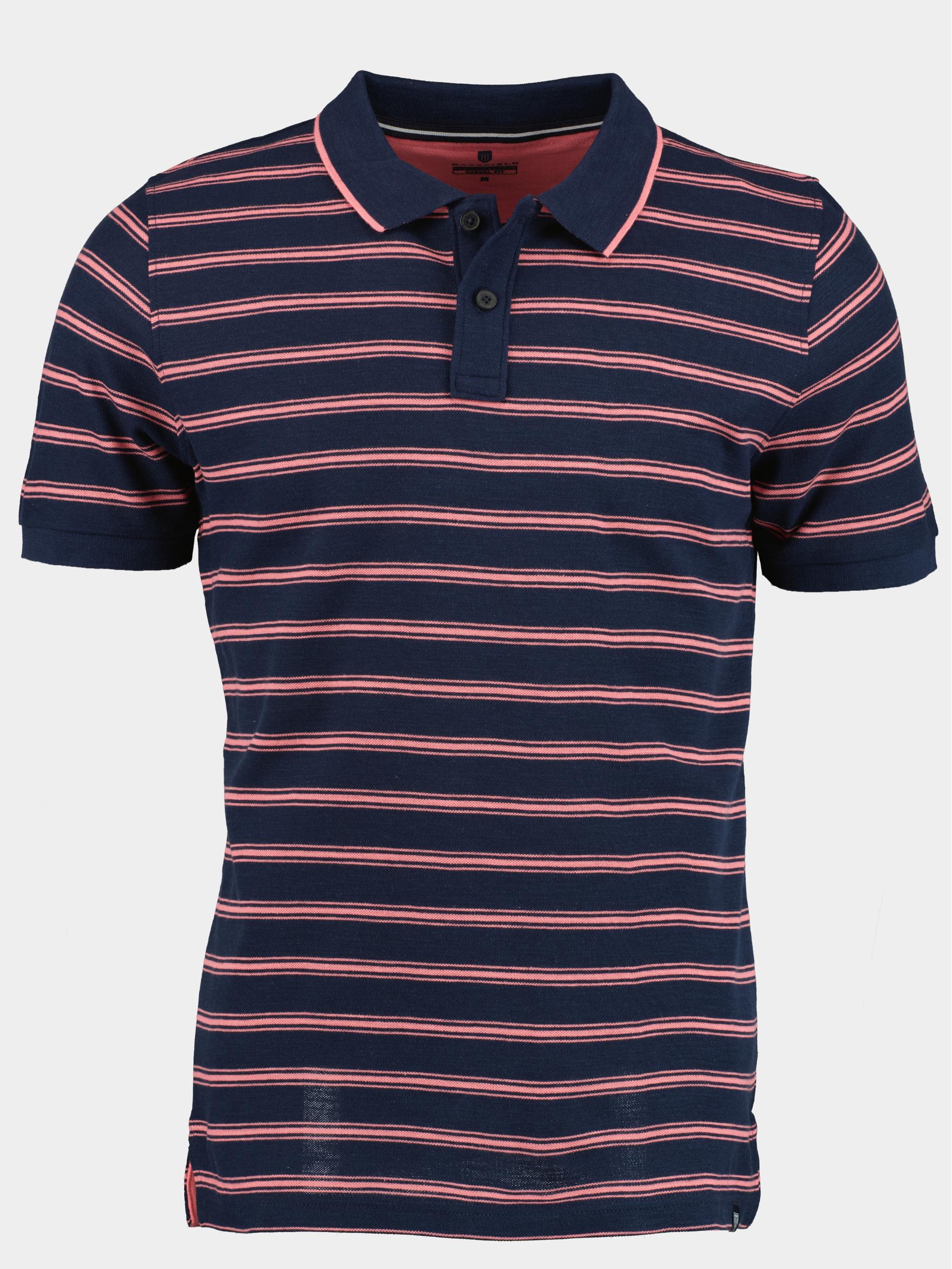 Basefield Polo korte mouw Blauw Polo Shirt 1/2 Arm 219017752/606