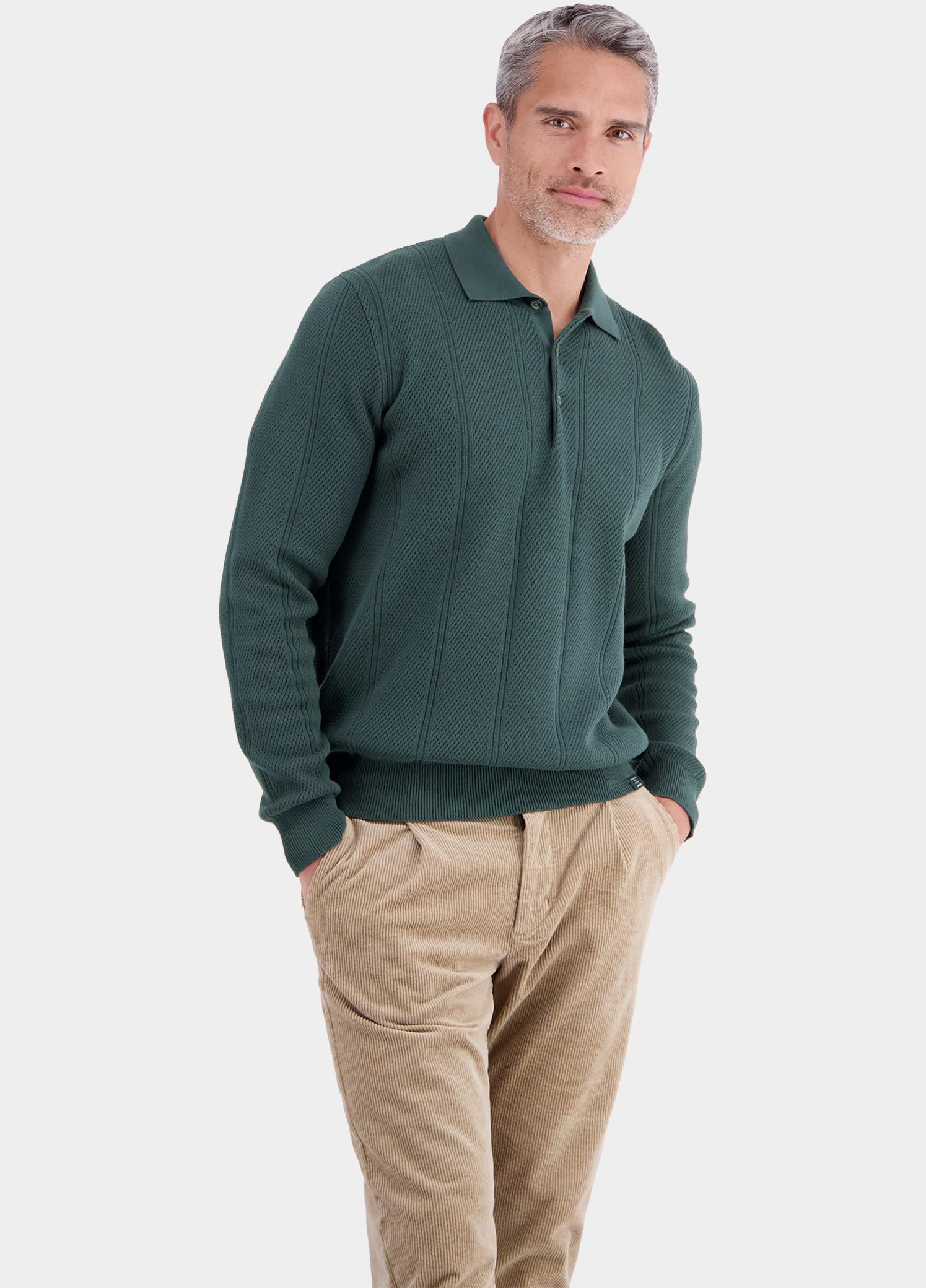 Lerros Polo lange mouwen heren Groen  2685230/664