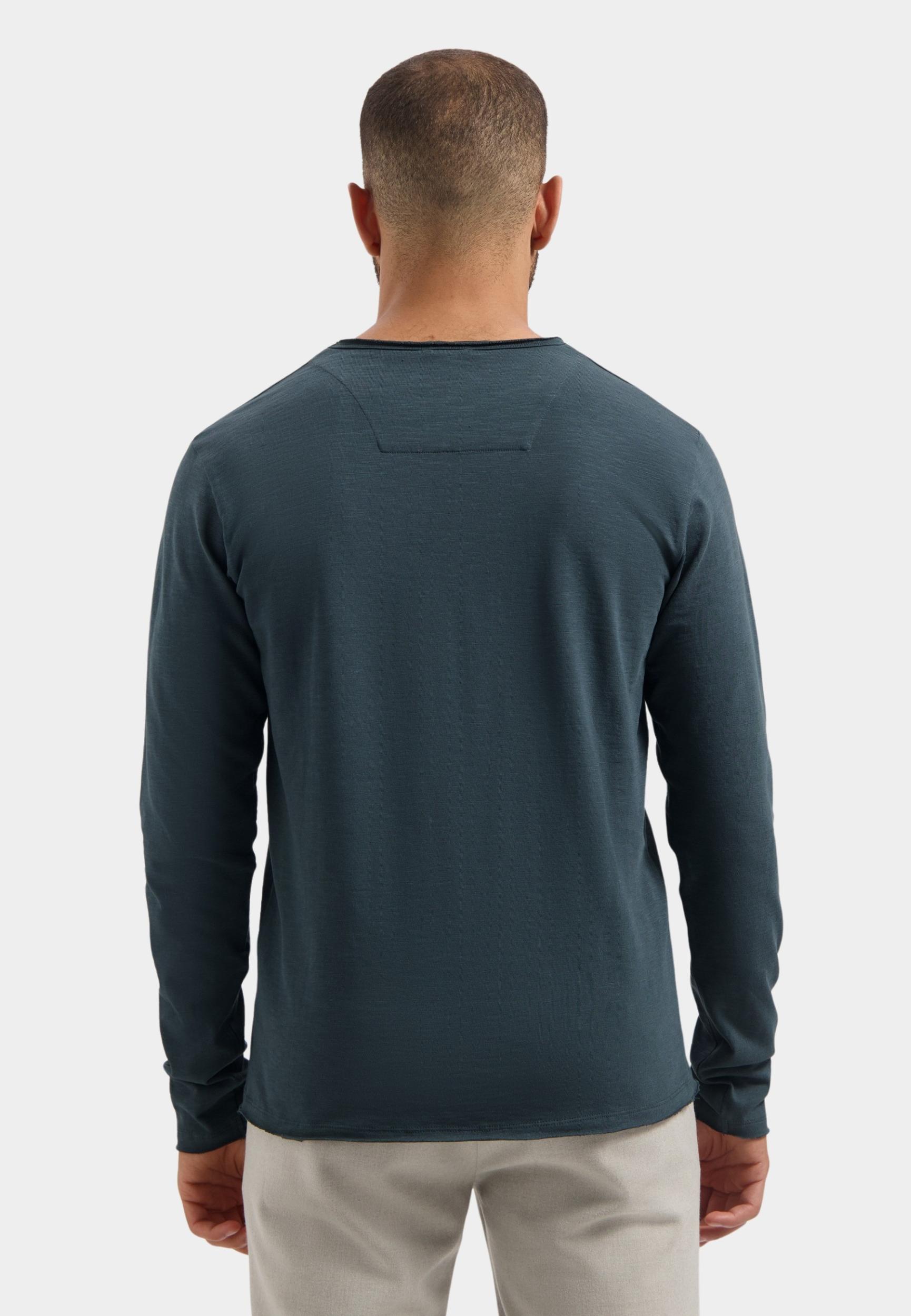 Dstrezzed T-shirt lange mouw Groen DS_Newman Crewneck 220030-AW25/562