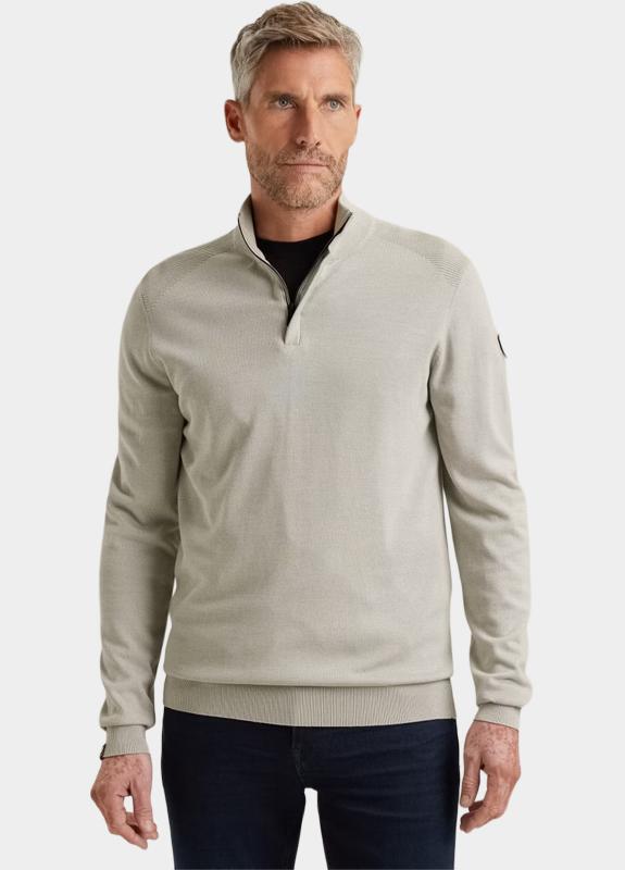 Vanguard Half Zip Grijs Half zip collar cotton modal VKW2511345/9048