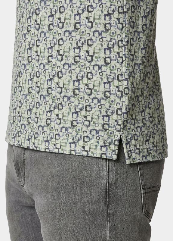 Baileys Polo heren Groen Poloshirt  2-tone Pique, prin 615228/72