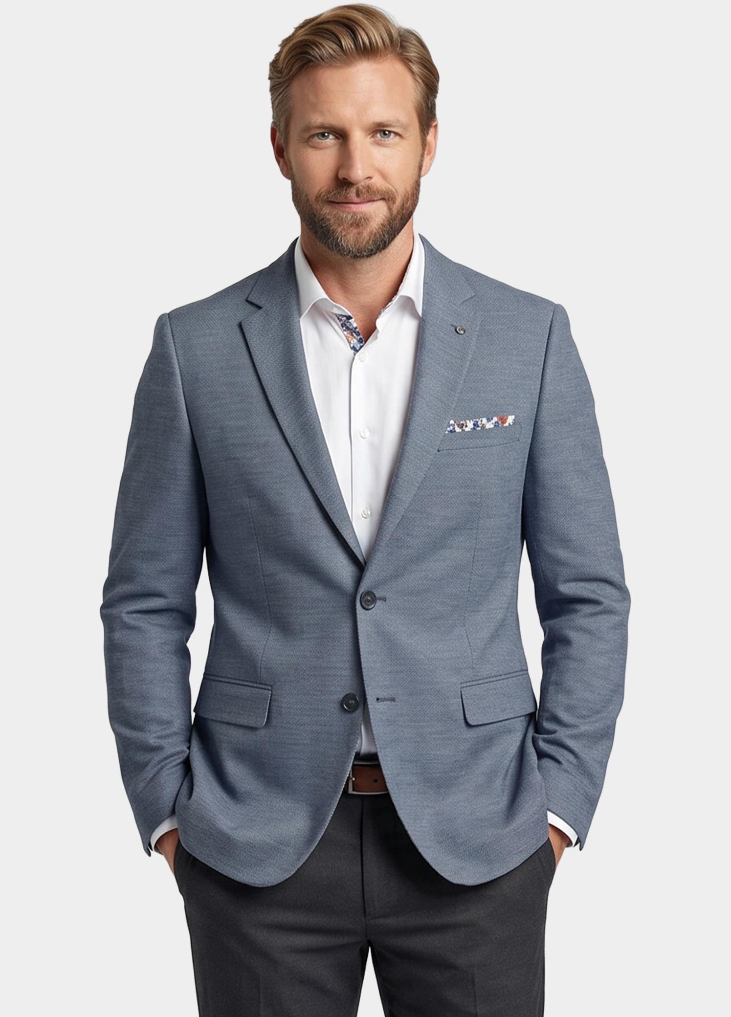 Giordano Colbert Blauw Robert blazer fully lined Wov 612610/61