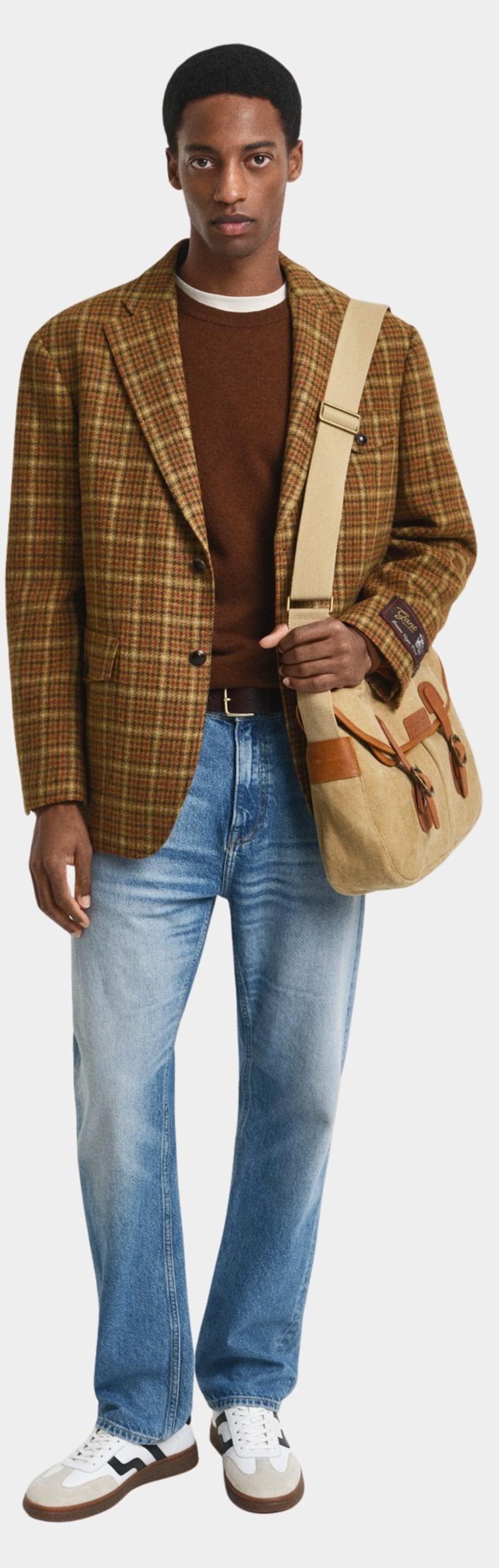 Gant Pullover Bruin SUPERFINE LAMBSWOOL C-NECK 87211/229